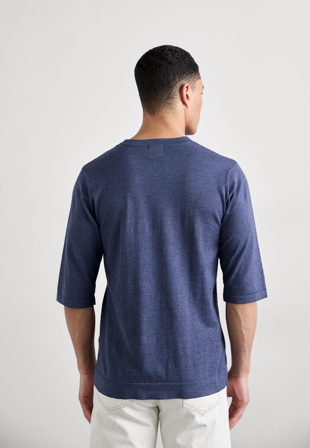 

Базовая футболка CREW NECK TEE KNITID, темно-синий