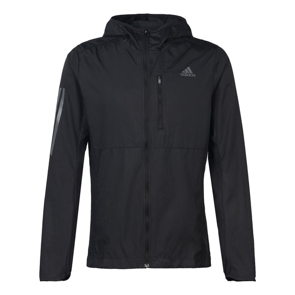 Куртка adidas OWN THE RUN JKT Running Sports Jacket Coat Male Black, черный
