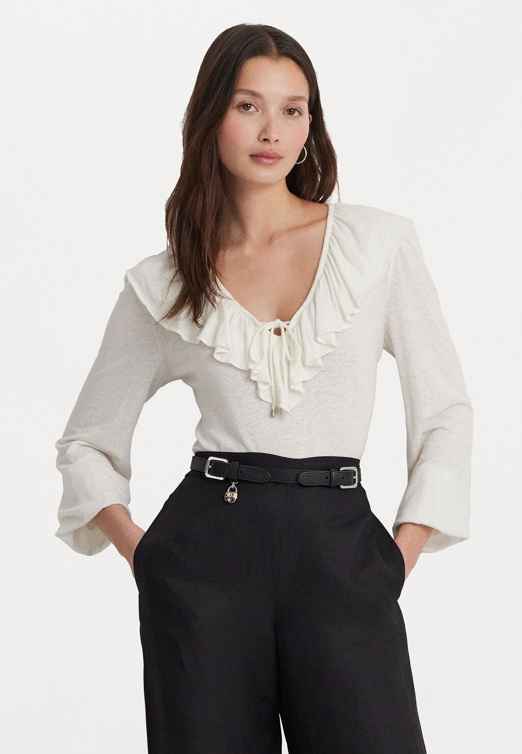

Блузка RANLALLIE Lauren Ralph Lauren, молоко