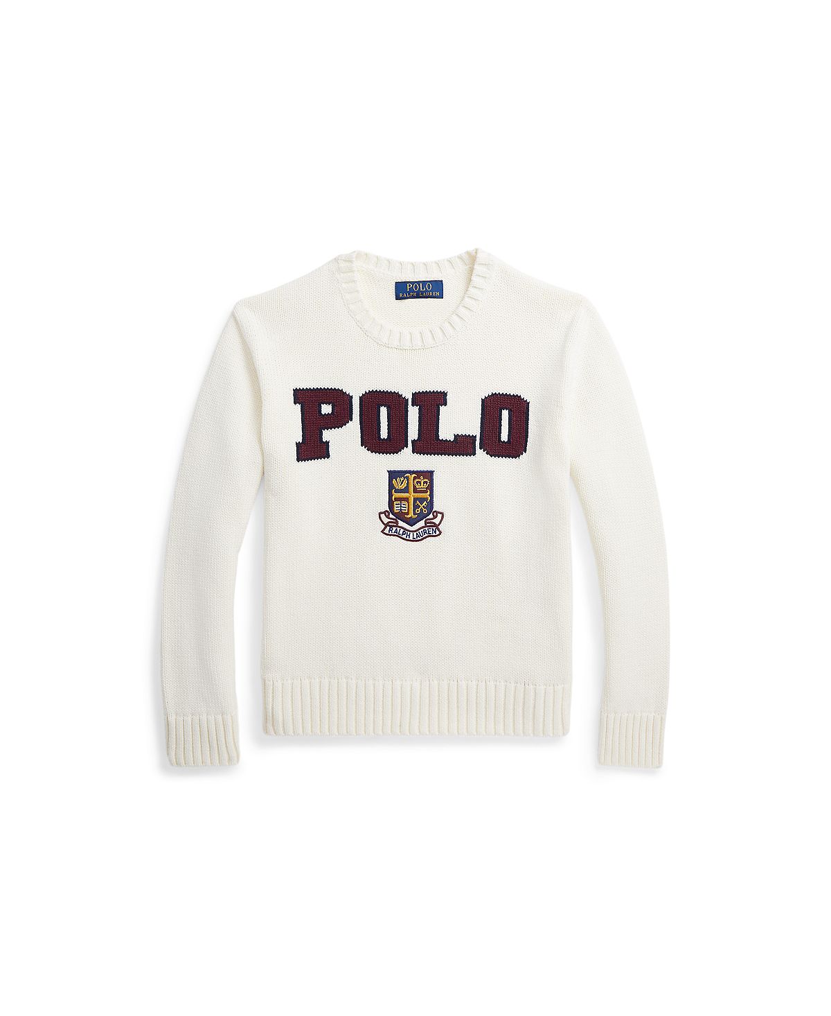 

Хлопковый свитер с логотипом для больших девочек Polo Ralph Lauren