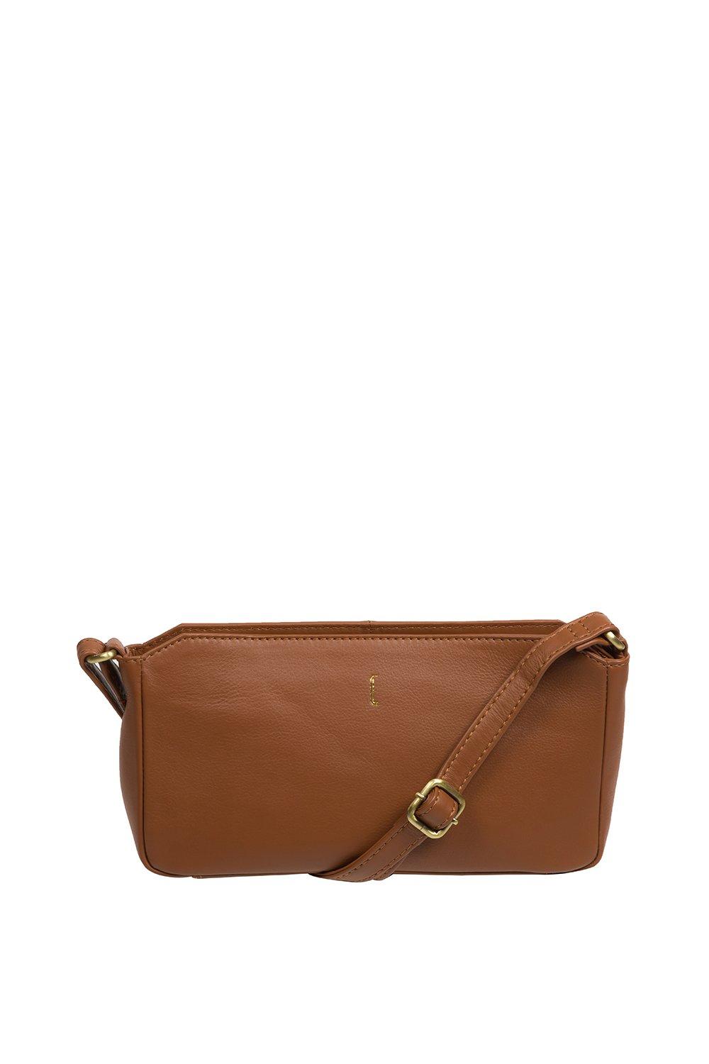 Кожаная сумка через плечо 'Christina' Cultured London, коричневый
