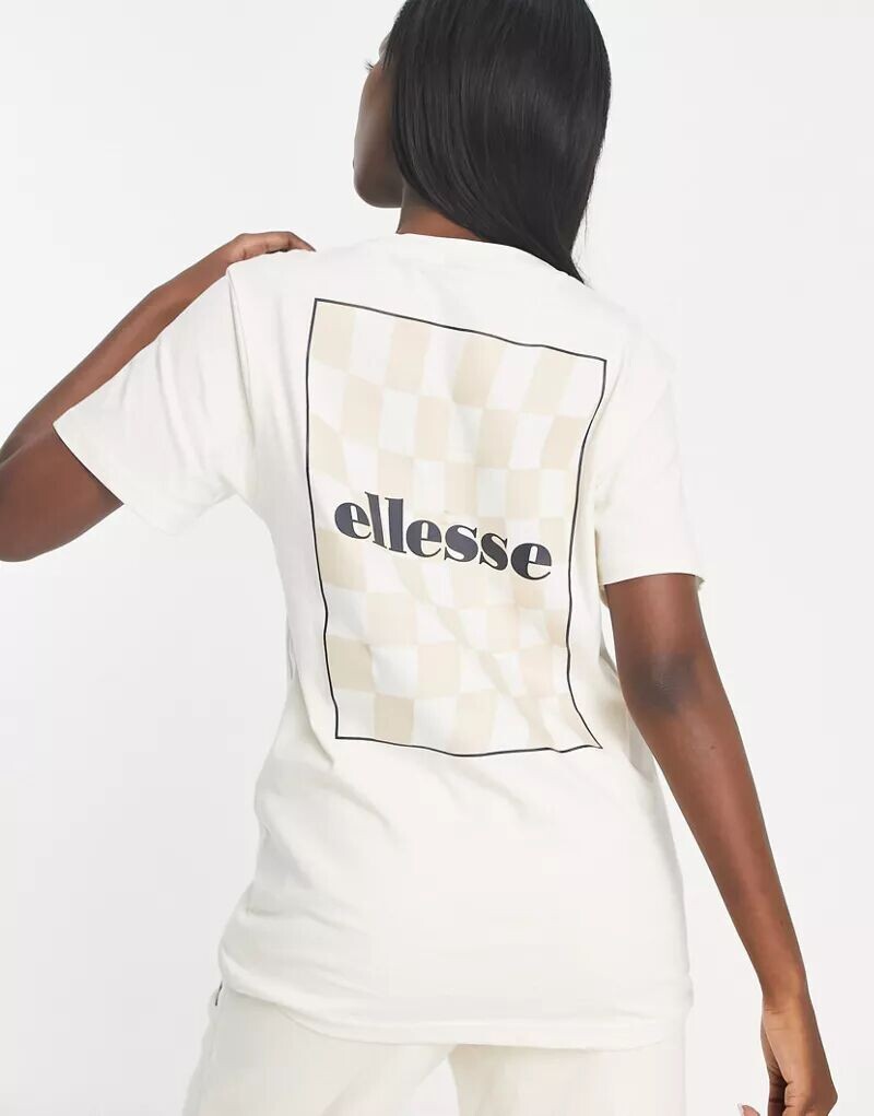 

ellesse ‑ Белая футболка Taya с принтом на спине