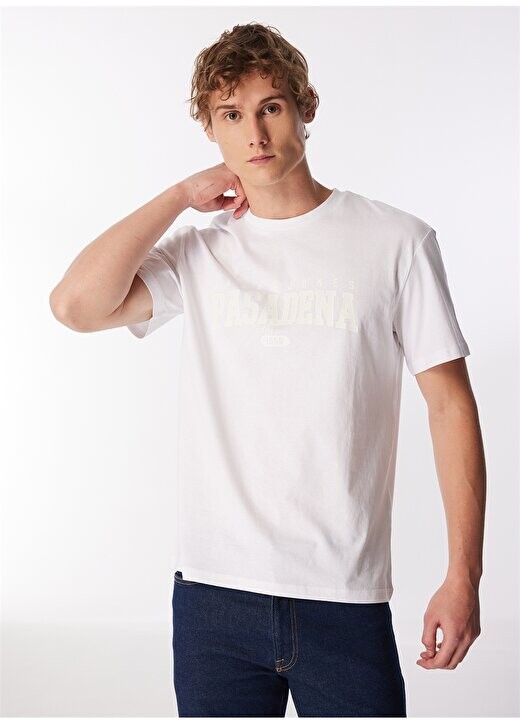 

Белая мужская футболка с круглым вырезом JJCORY TEE SS CREW NECK Jack & Jones, белый