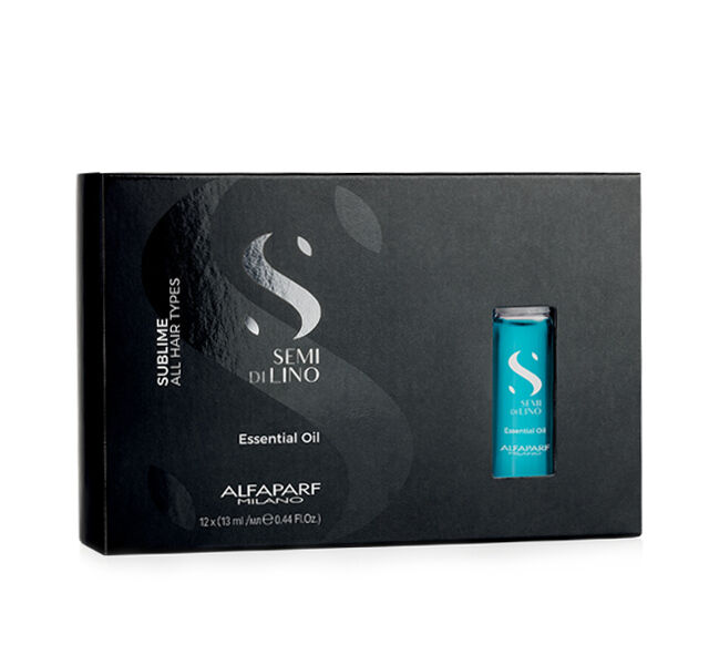 Набор для волос: восстанавливающее средство с маслом Alfaparf Semi Di Lino Essential Oil, 12x13 мл