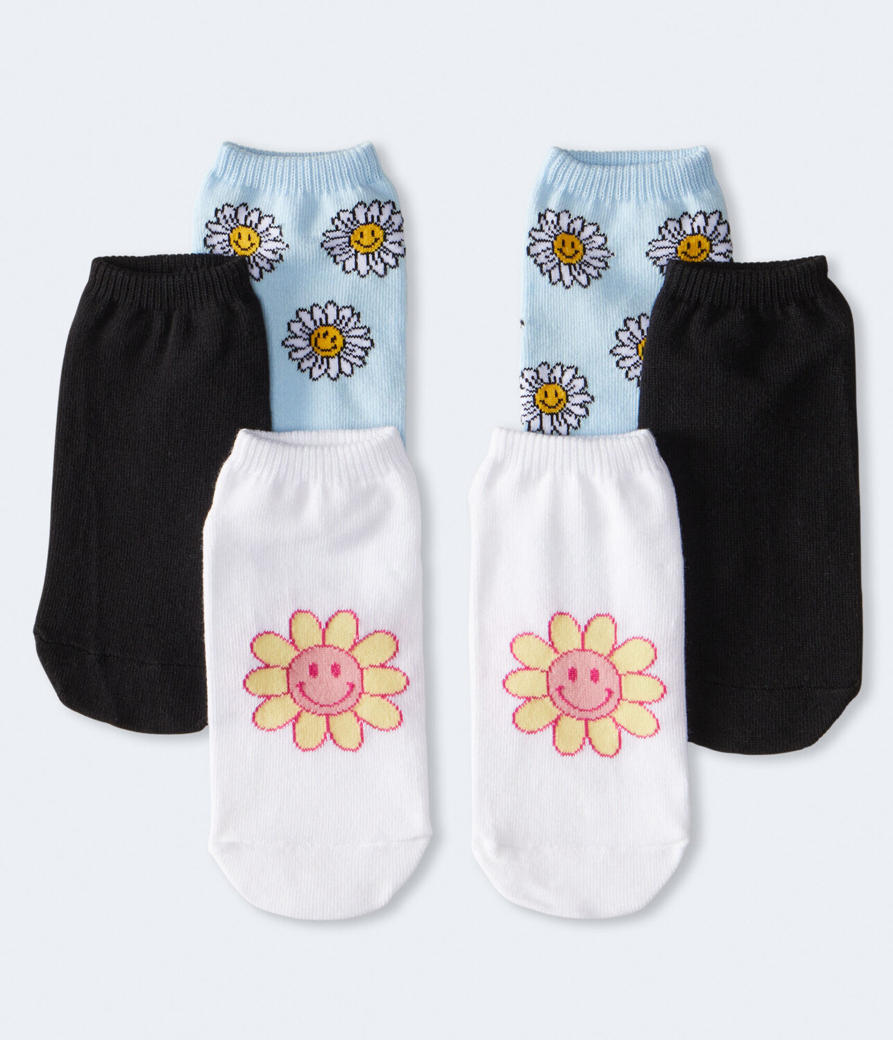 

Комплект носков до щиколотки Smiling Daisies, 3 шт. Aeropostale, белый