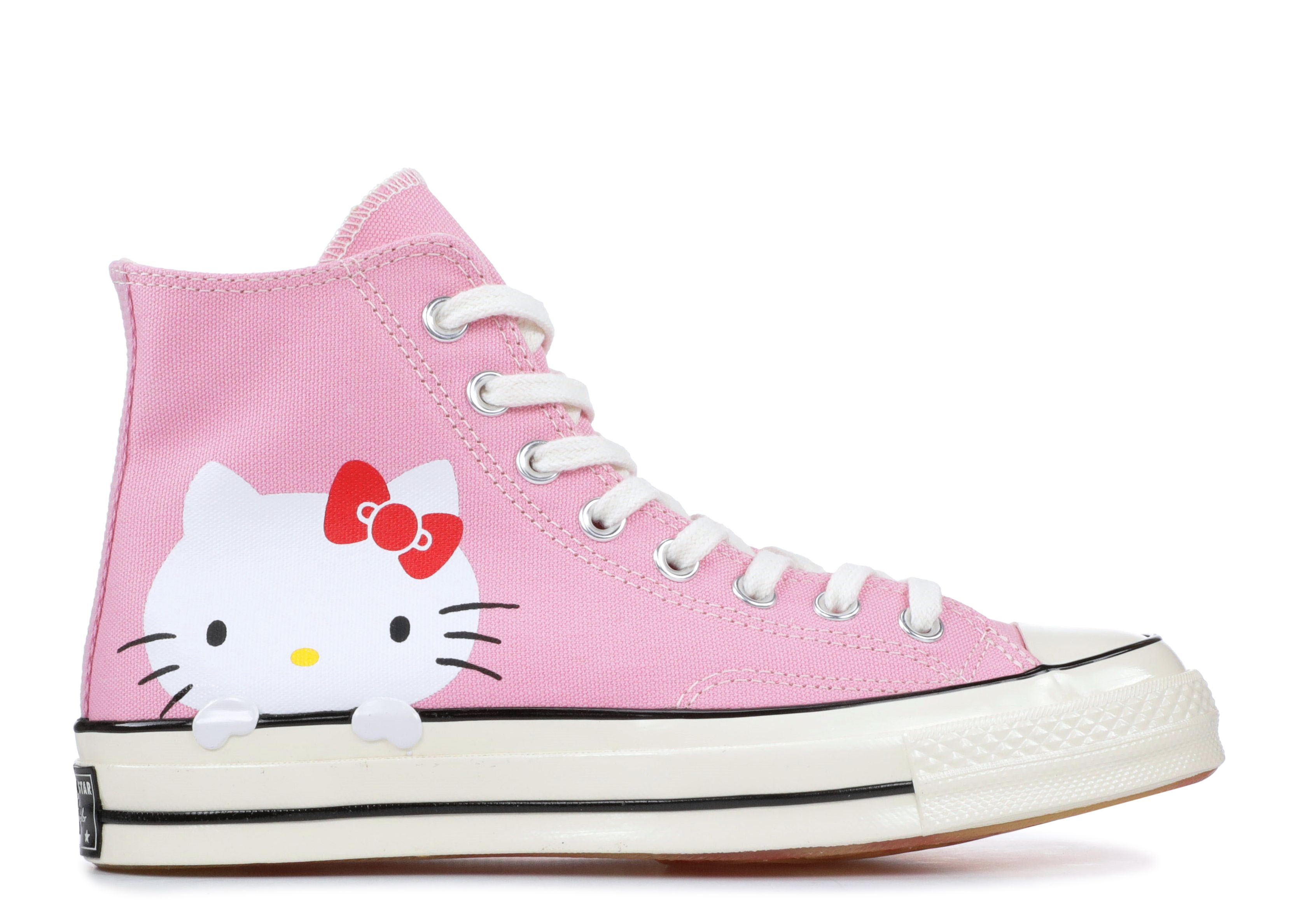 Кроссовки Converse Hello Kitty X Chuck 70 Canvas Hi Top 'Prism Pink', розовый цена и фото