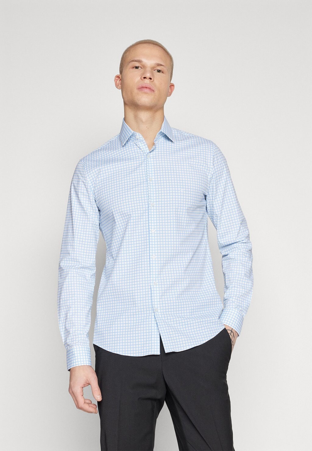 

Элегантная рубашка Poplin Slim Shirt Calvin Klein, цвет bright white