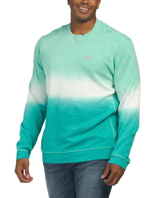 

Толстовка с круглым вырезом Big And Tall Pima из смеси хлопка Tobago Bay Horizon Tommy Bahama, цвет Turq Cabbage