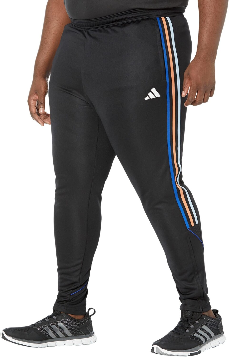 

Брюки Big & Tall Tiro '23 adidas, цвет Black/Hazy Copper/Clear Sky