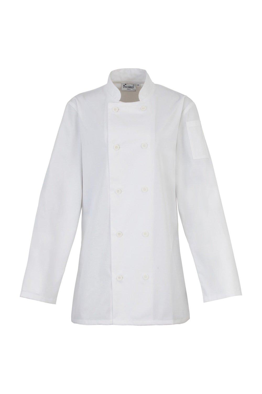 Куртка Chefs с длинными рукавами Одежда для шеф-поваров Premier, белый