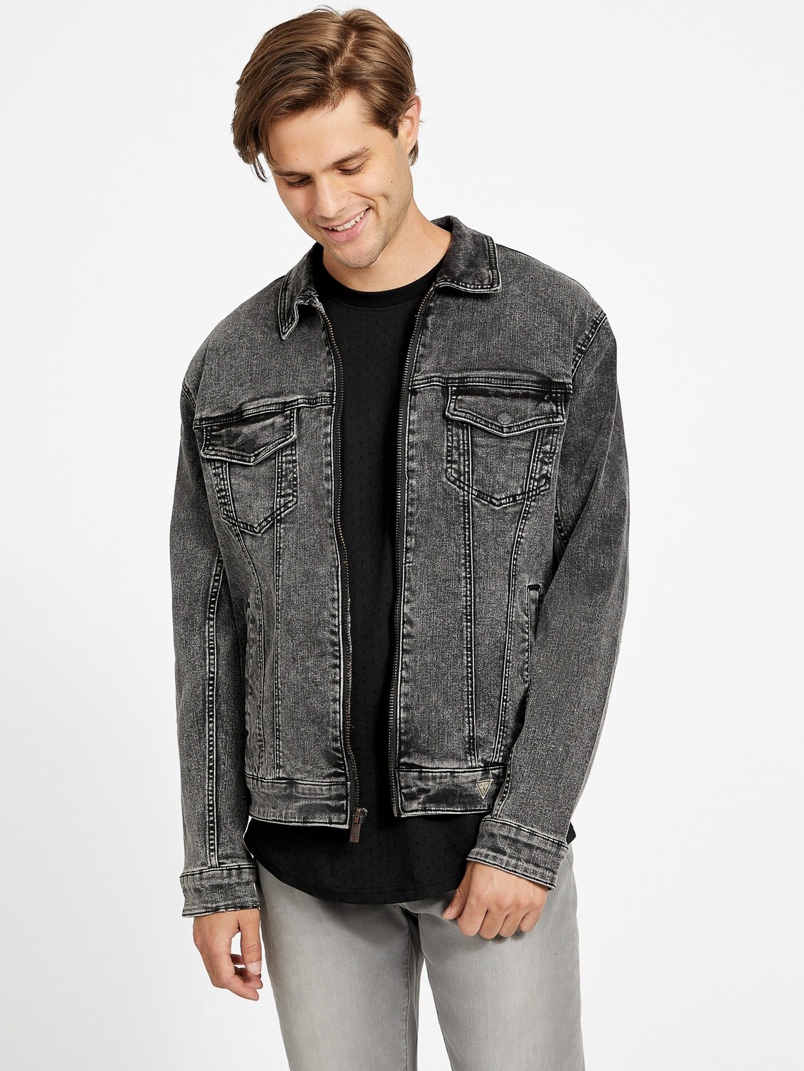 

Джинсовая куртка Eco Izzy Guess Factory, цвет Acid Grey