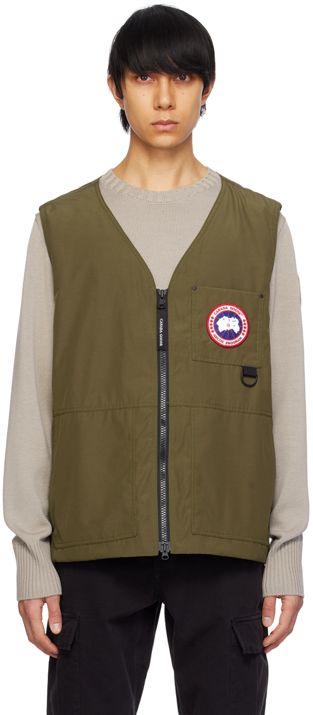 Хаки Жилет Canmore Canada Goose