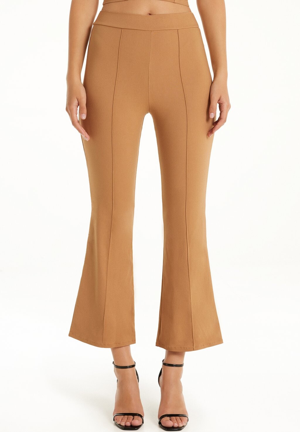 

Брюки CROPPED FLARED Tezenis, коричневый