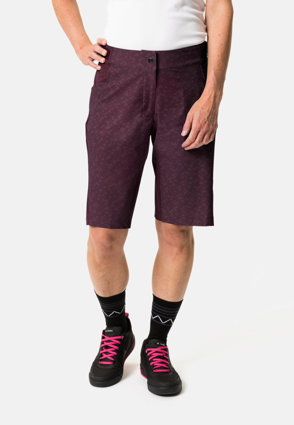 Спортивные брюки 3/4 LEDRO Vaude, цвет cassis