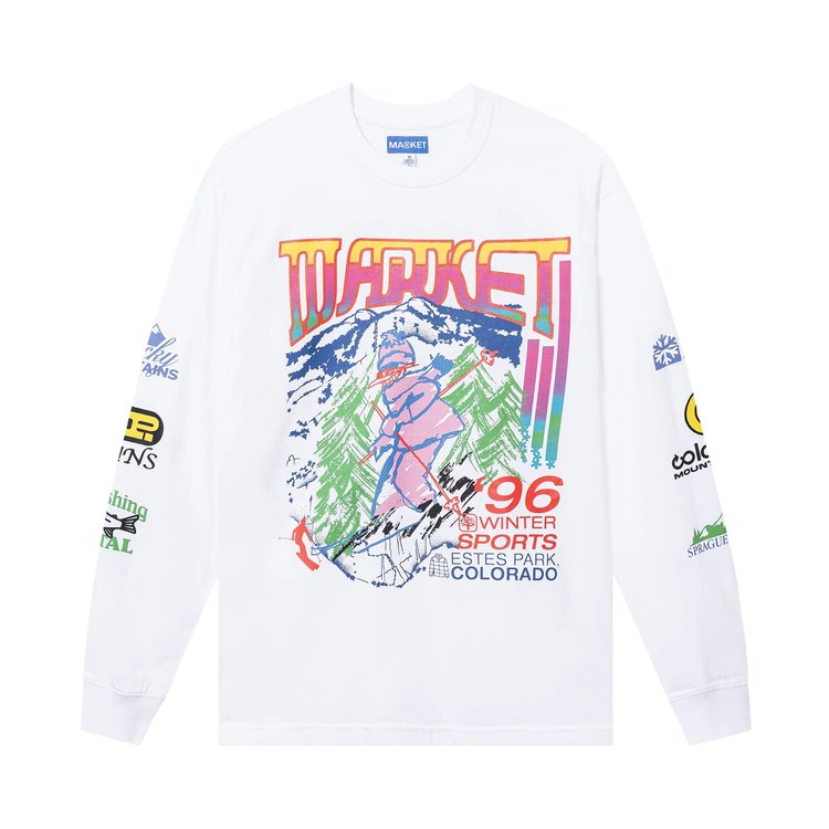 

Футболка Market Below Zero Long-Sleeve 'White', белый