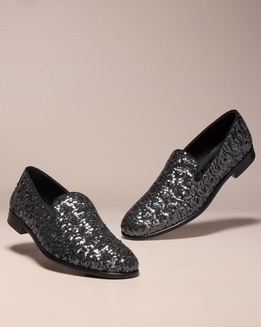 

Мужские мокасины с пайетками Dolce&Gabbana