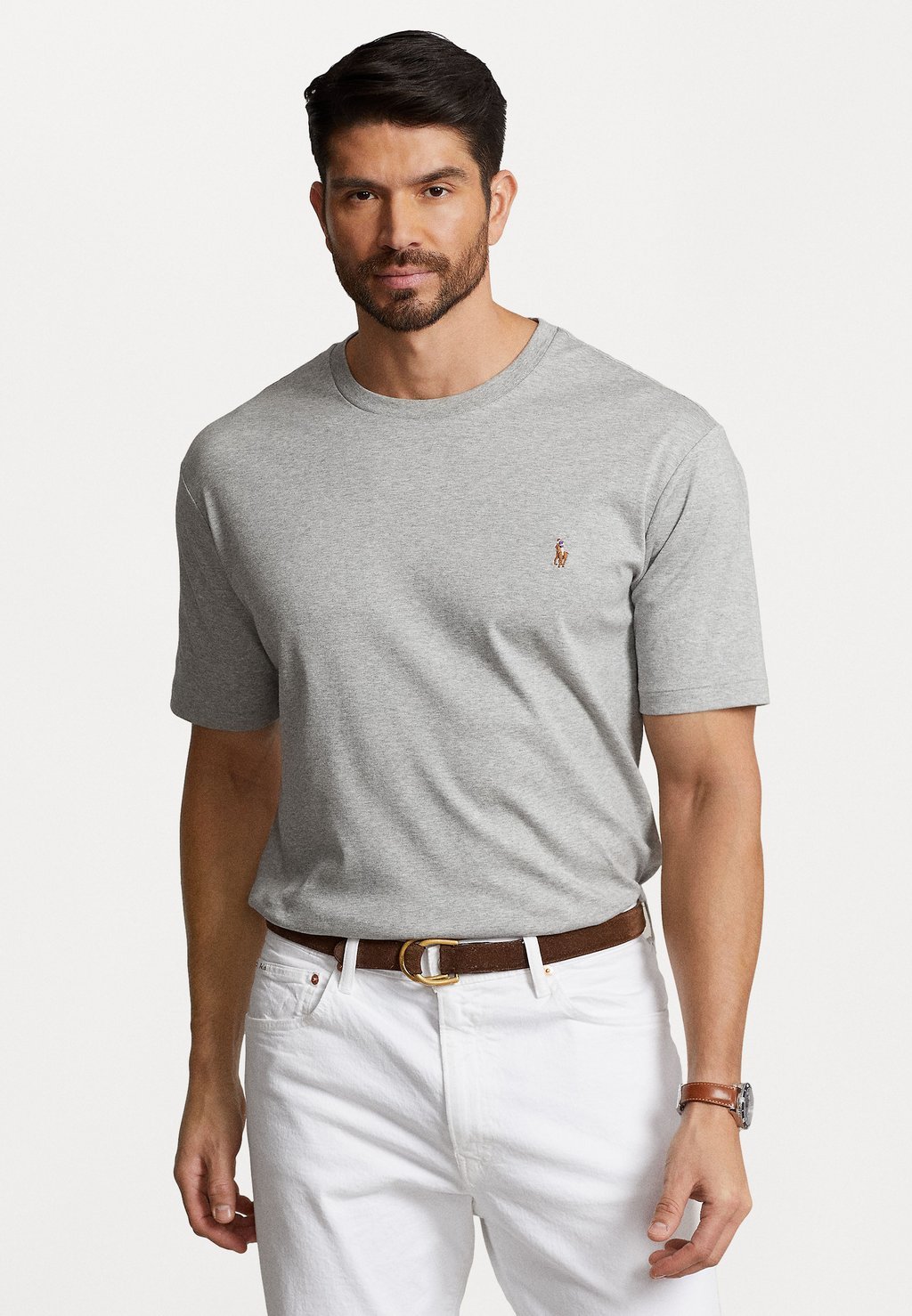 

Базовая футболка КОРОТКИЙ РУКАВ Polo Ralph Lauren Big & Tall, Andover Heather