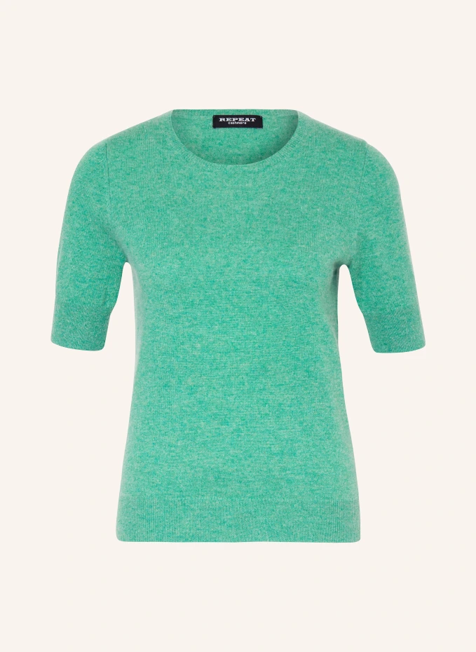 трикотажная кашемировая рубашка ftc cashmere фиолетовый Трикотажная кашемировая рубашка Repeat, зеленый
