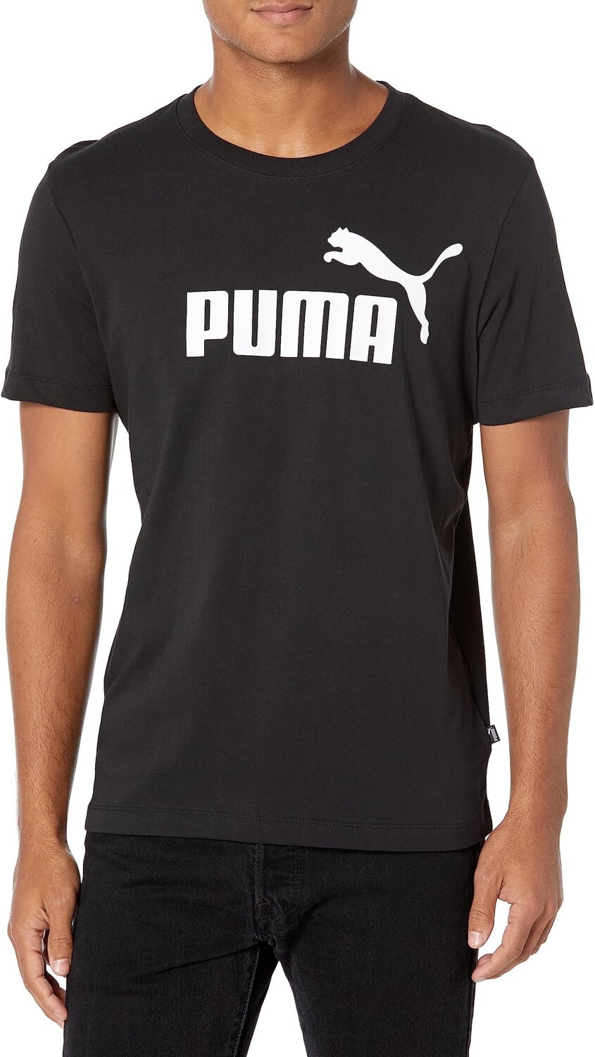 

Футболка с логотипом Essentials PUMA, цвет Puma Black