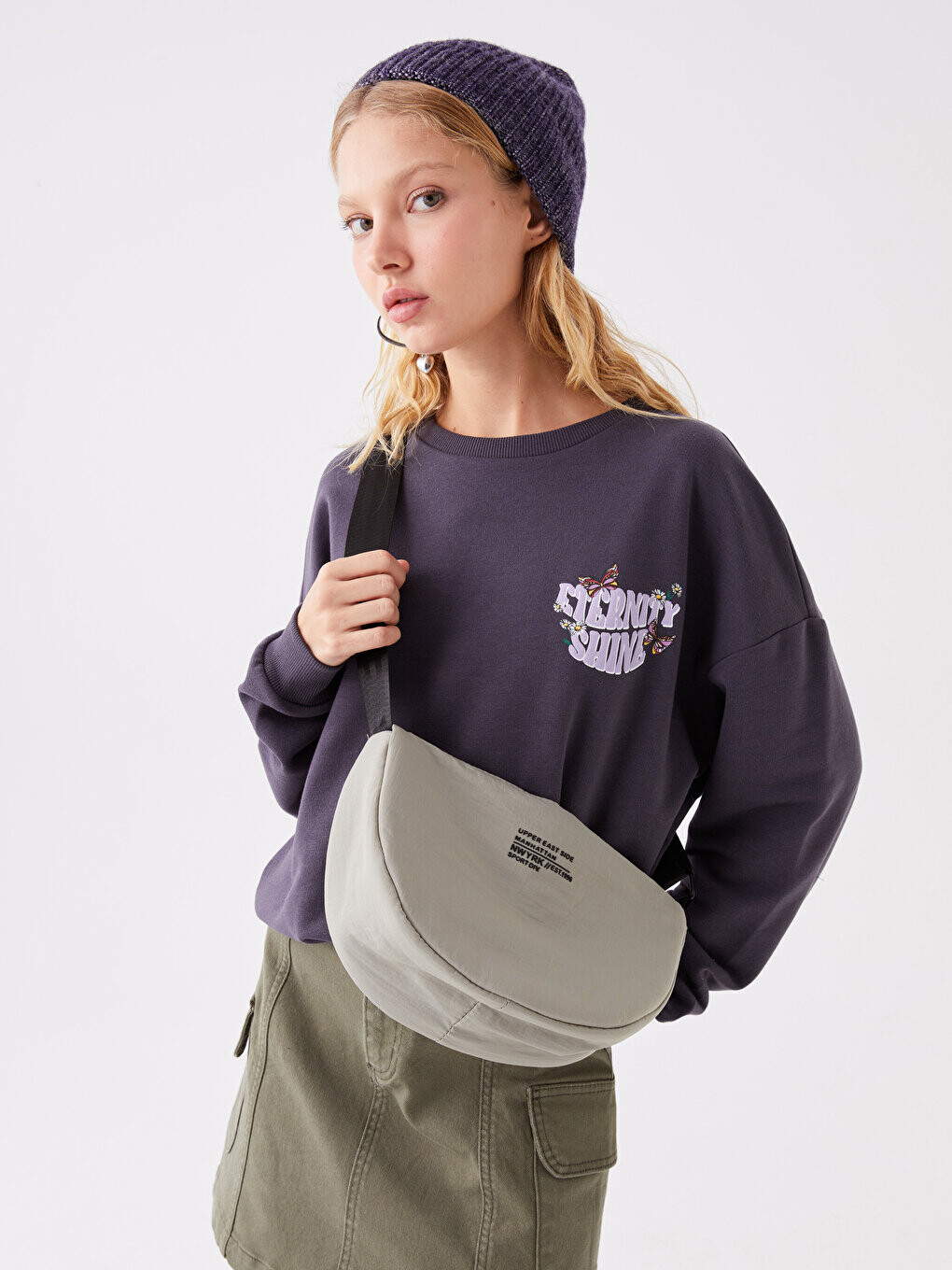 

Женская сумка через плечо с ремешком LCW ACCESSORIES, светлый хаки