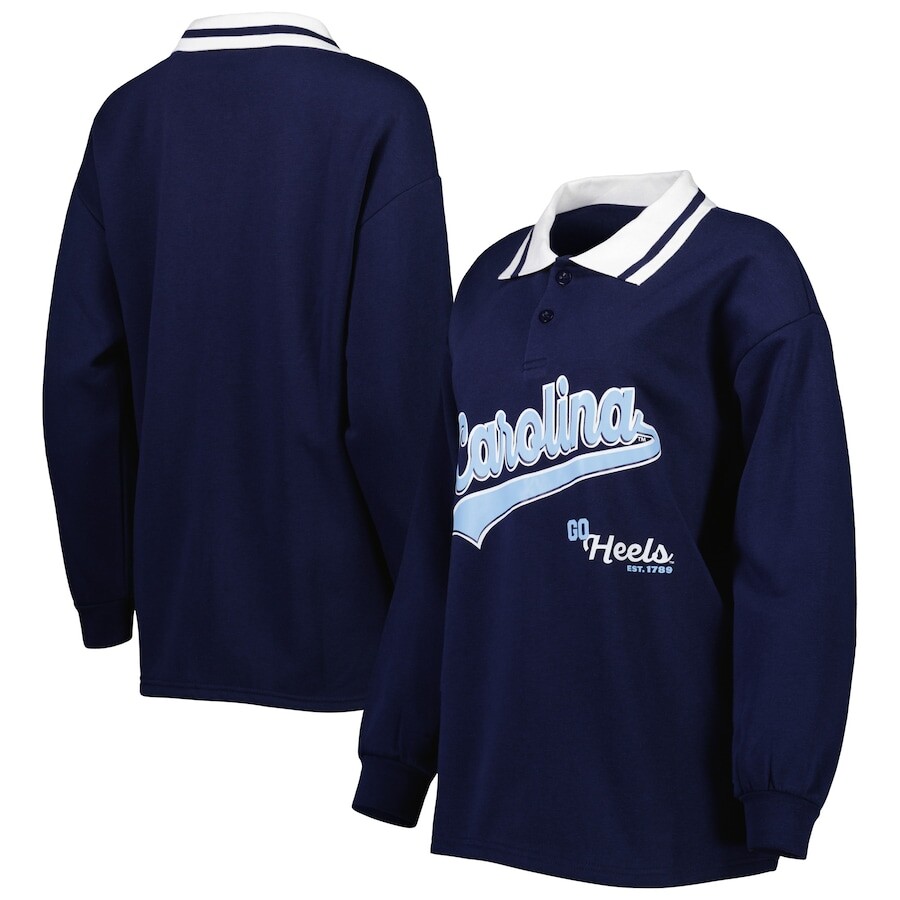

Поло с длинным рукавом Gameday Couture North Carolina Tar Heels, нави