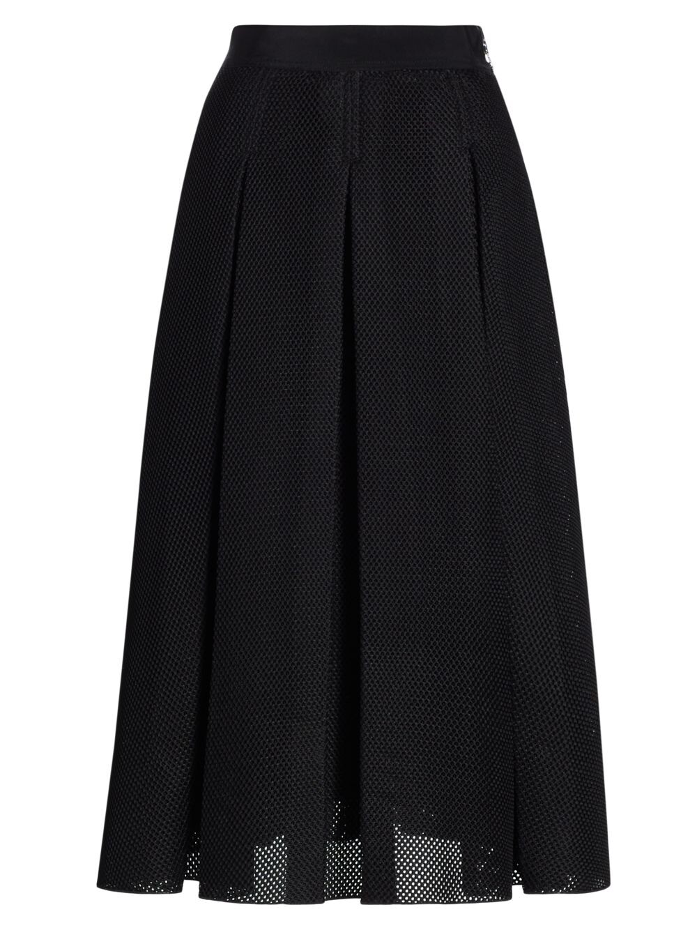 

Плиссированная юбка-миди из сетки Bilma Max Mara, черный