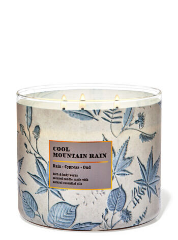 

Свеча с 3 фитилями Cool Mountain Rain, 14.5 oz / 411 g, Bath and Body Works
