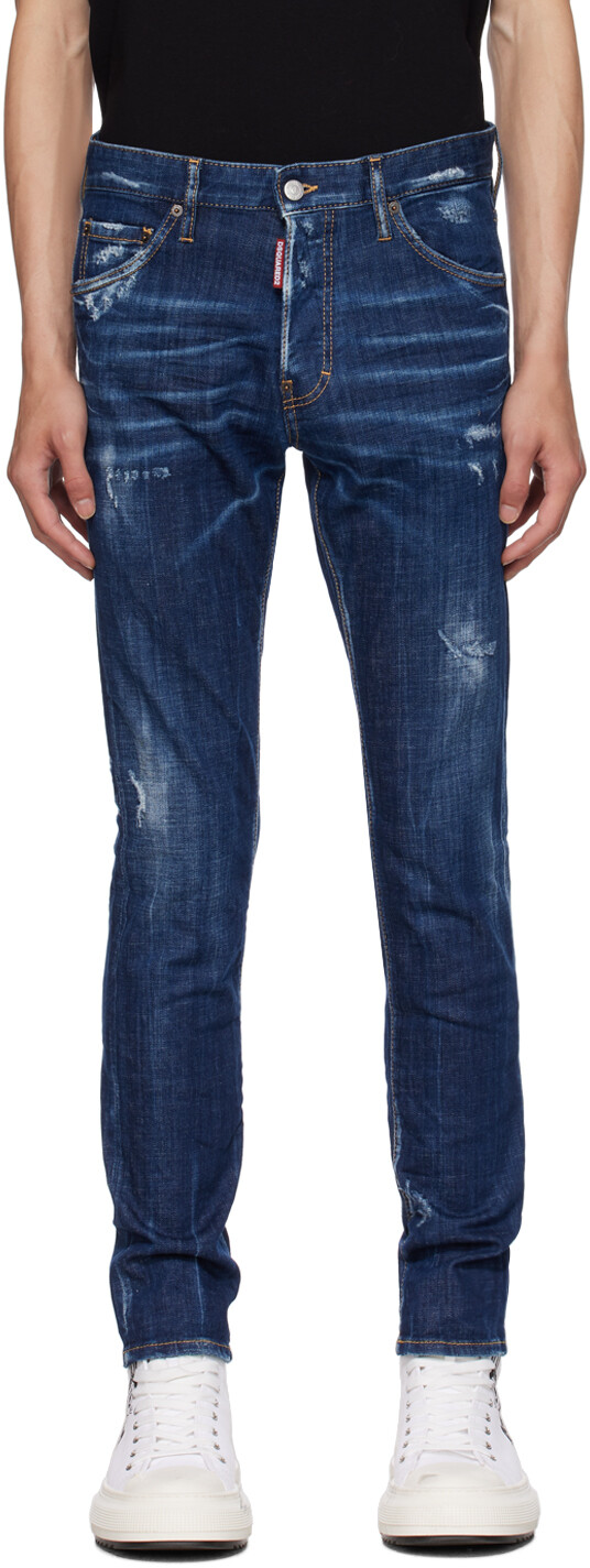 

Dsquared2 Синие сексуальные джинсы Dean