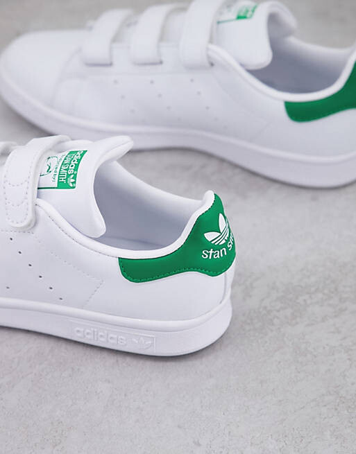 

Бело-зеленые кроссовки adidas Originals Strap Stan Smith - WHITE, Зеленый