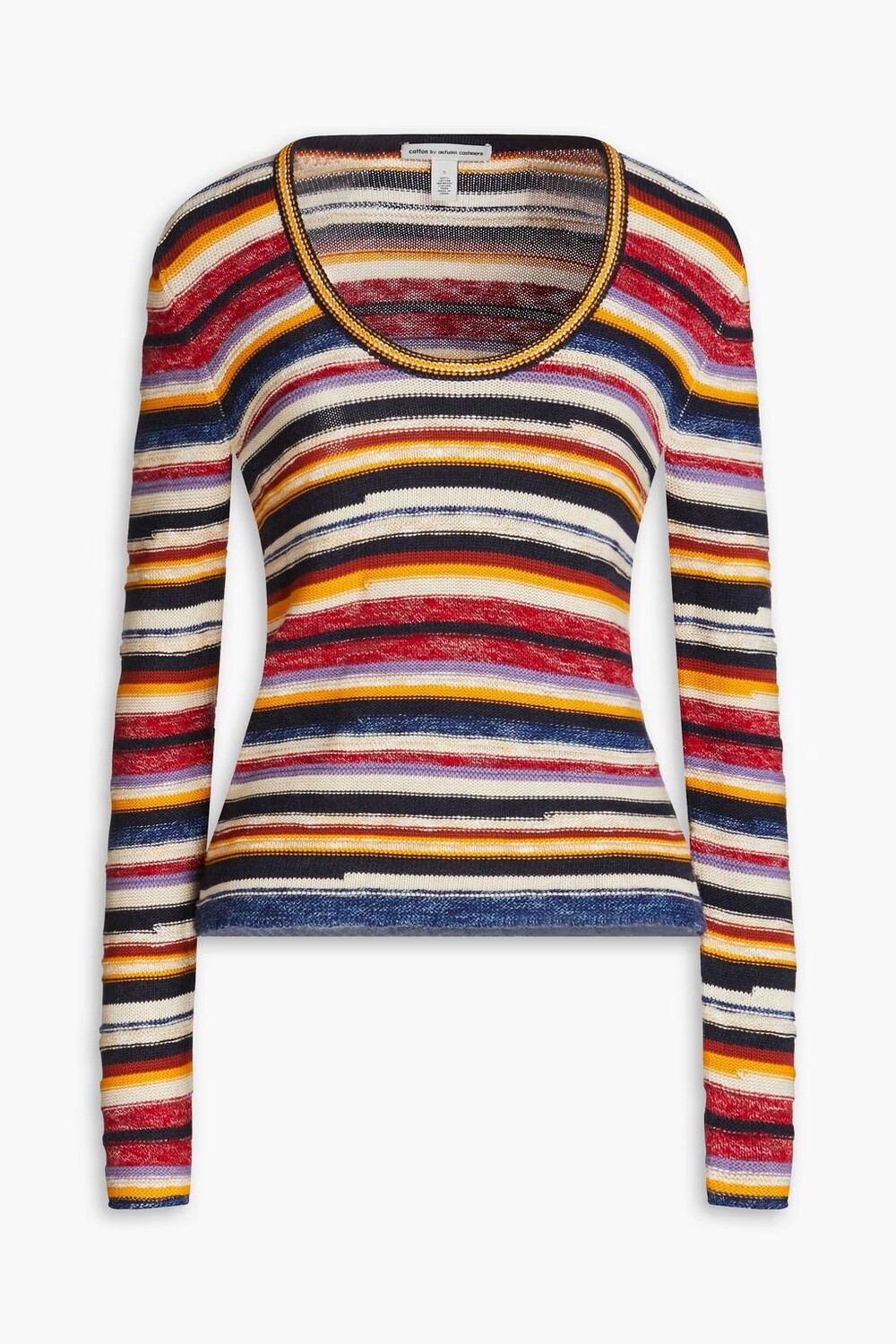 

Полосатый свитер вязки интарсия Autumn Cashmere, многоцветный