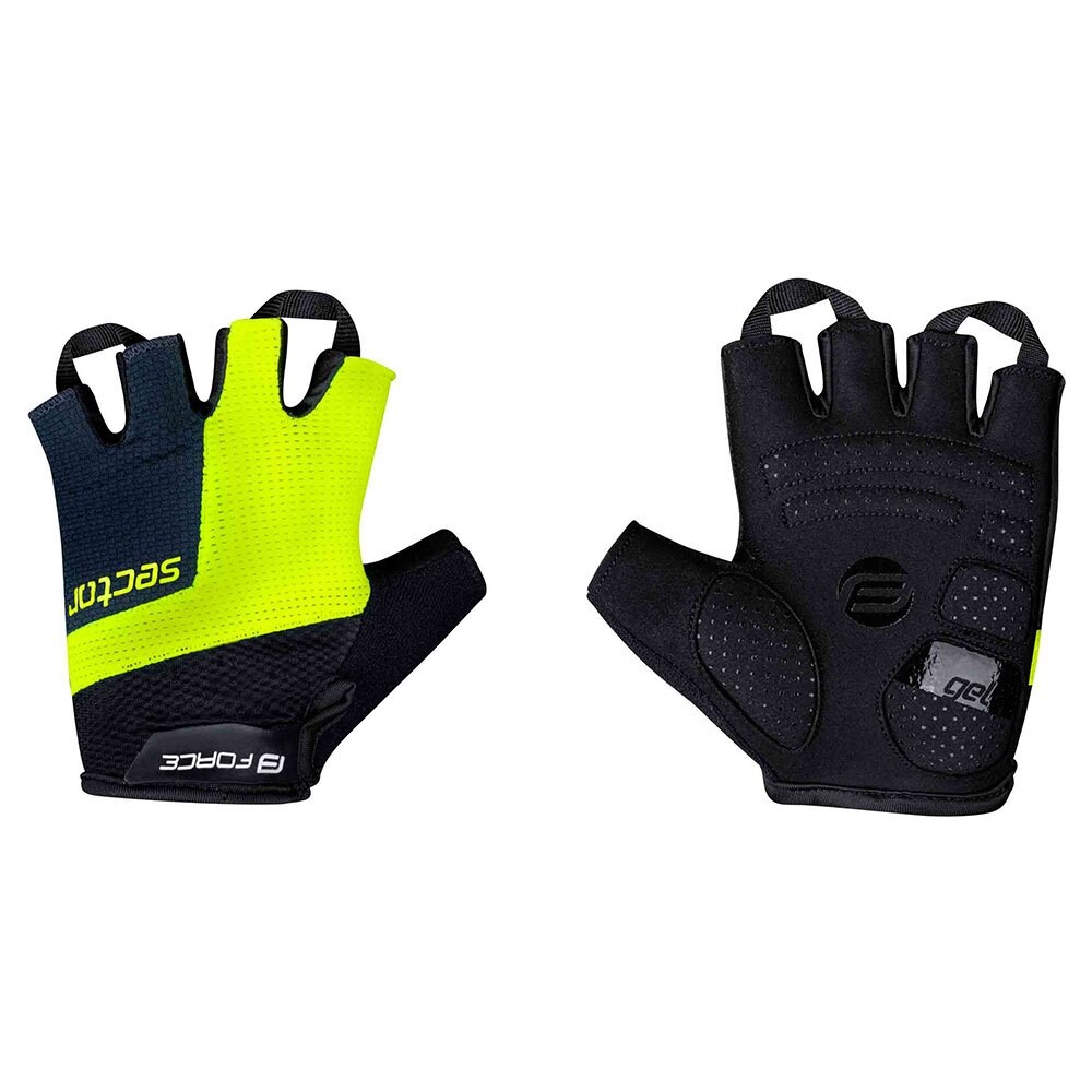 

Короткие перчатки Force Sector Gel Short Gloves, черный