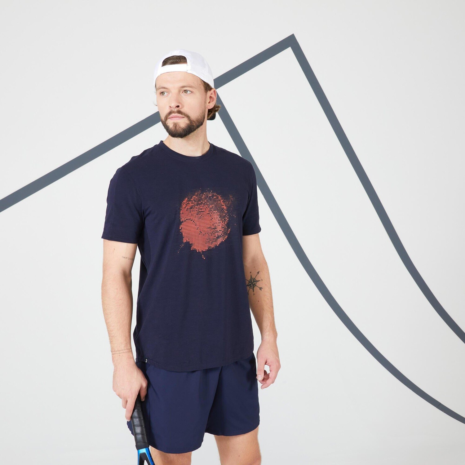 

Теннисная футболка Decathlon Tts Soft Artengo, синий