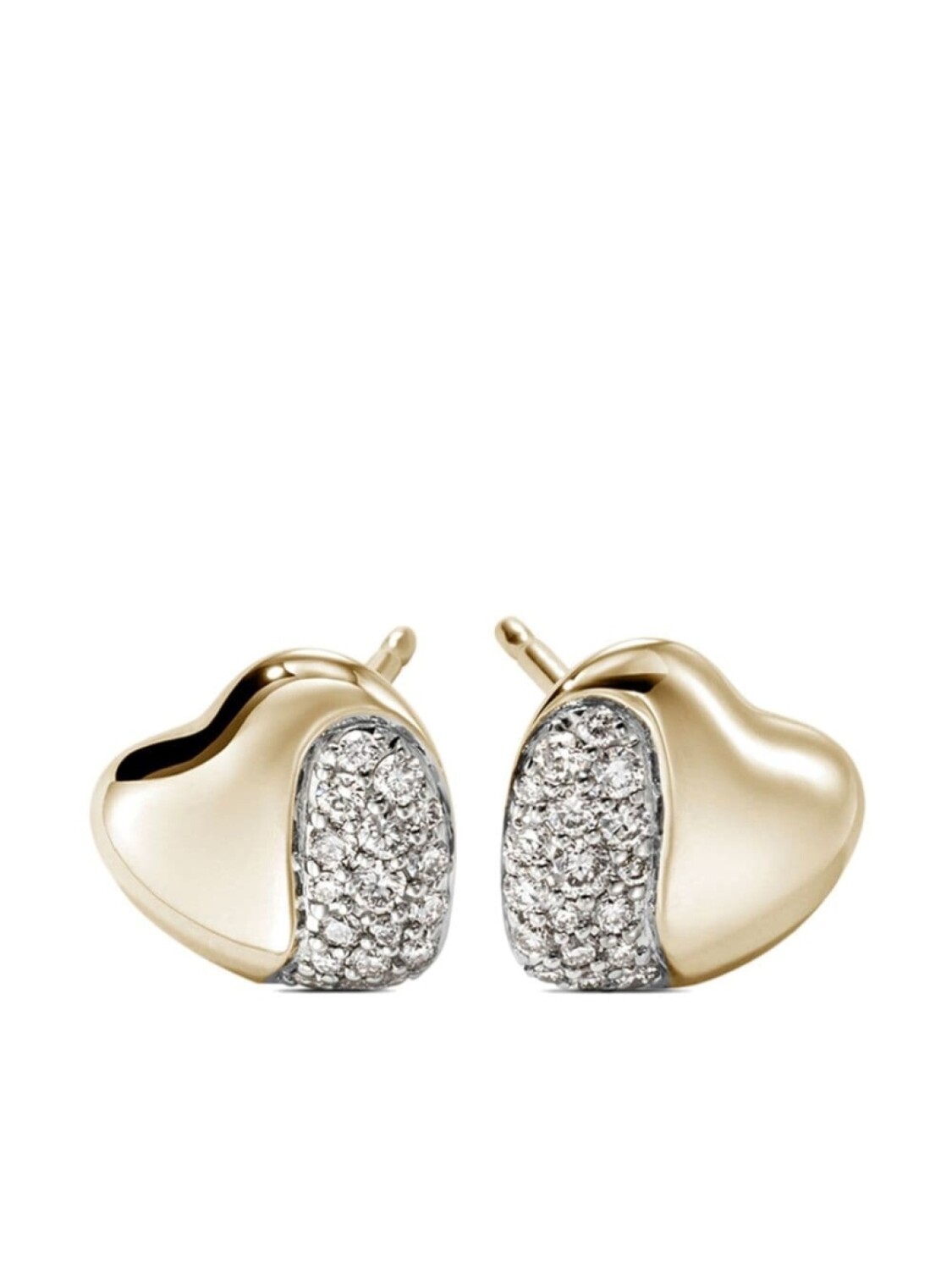 

Серьги Pebble Heart из желтого золота John Hardy, золотой