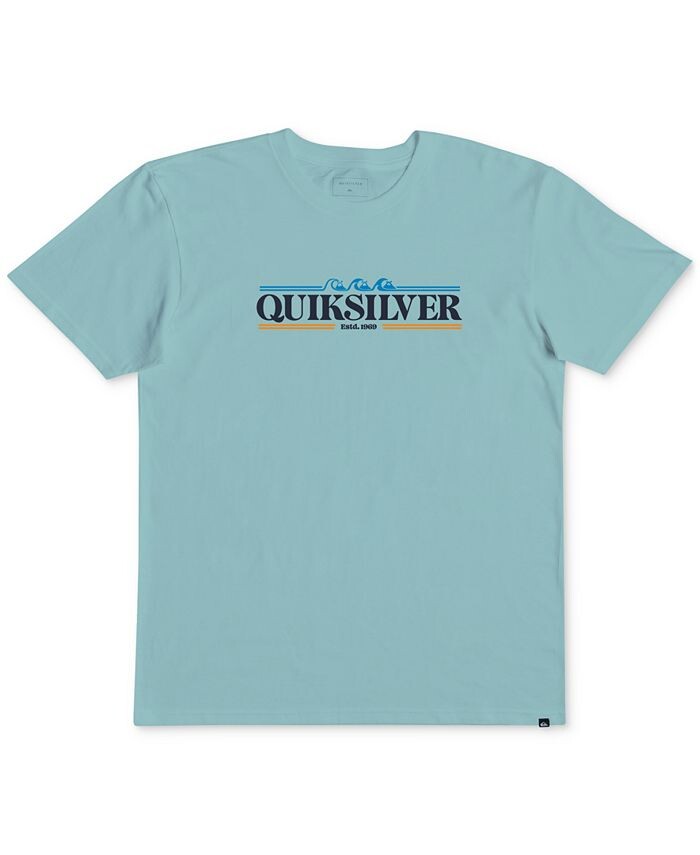 

Футболка обычного кроя с логотипом Little Boys Quiksilver, синий