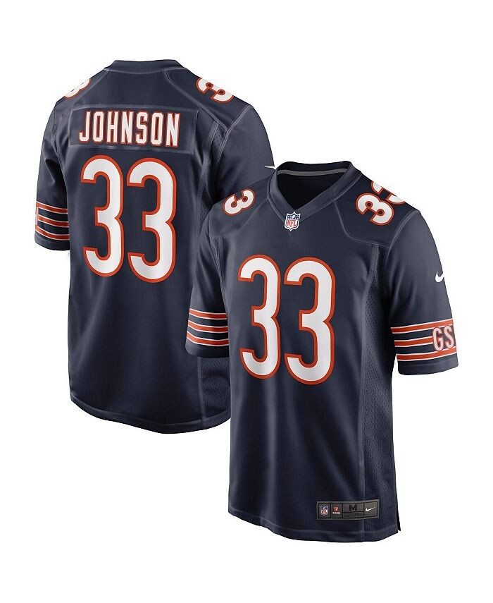 

Мужская футболка темно-синего цвета с изображением Джейлона Джонсона Chicago Bears Game Nike, синий