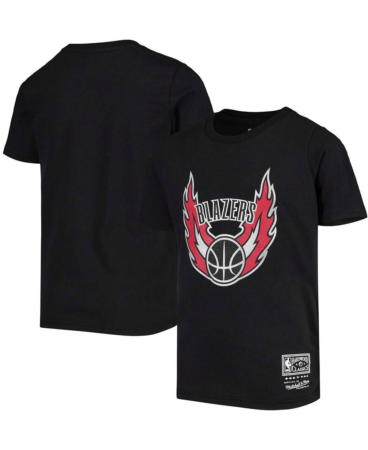 

Черная футболка Big Boys Portland Trail Blazers Hardwood Classics Mitchell & Ness