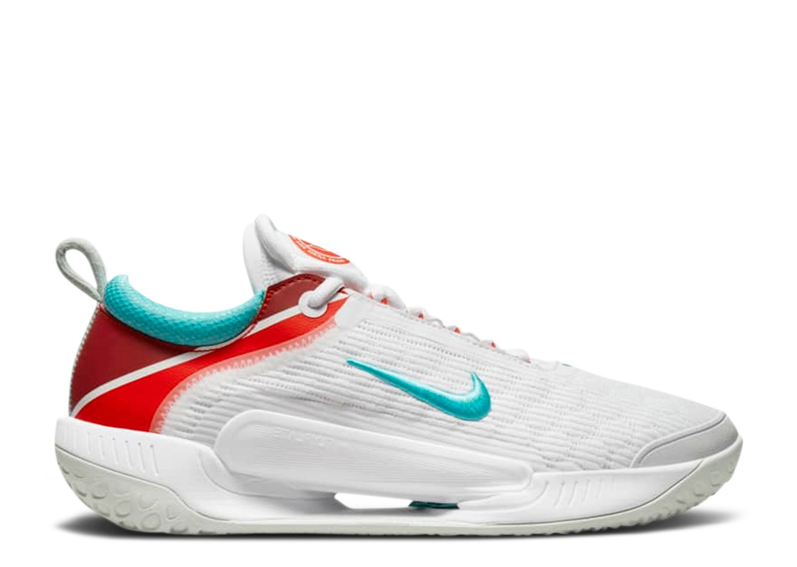 

Кроссовки Nike Nikecourt Zoom Nxt 'White Habanero Red Washed Teal', белый