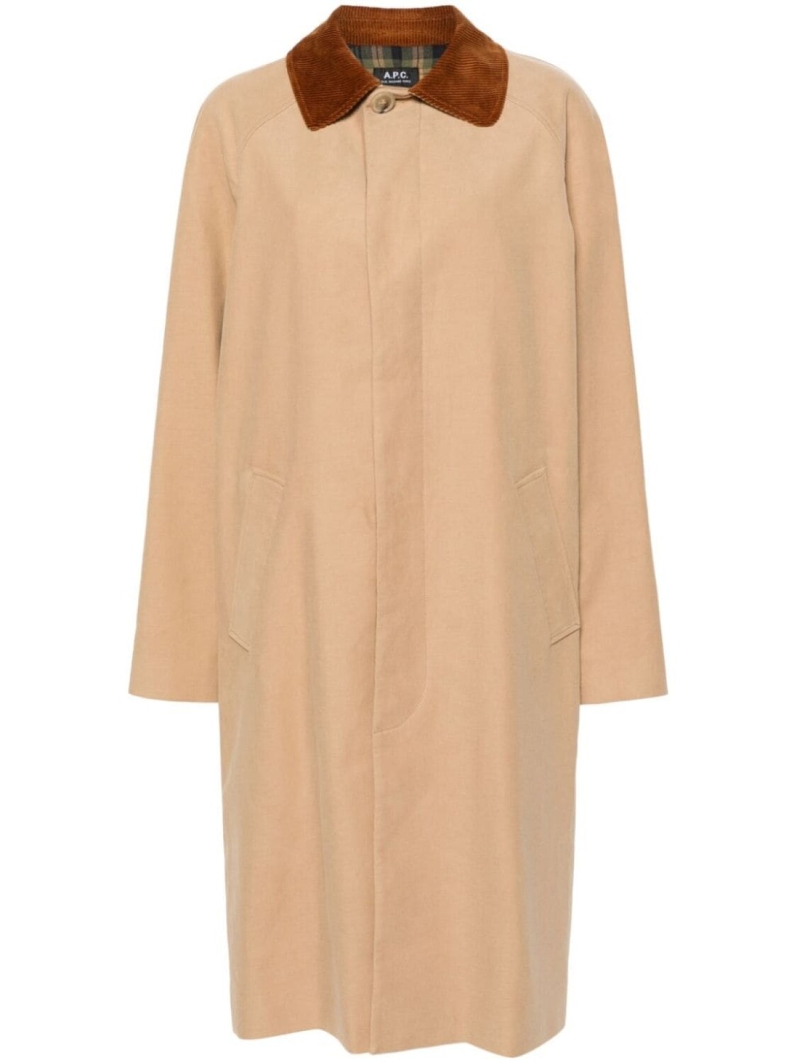 

A.P.C. длинное пальто, коричневый