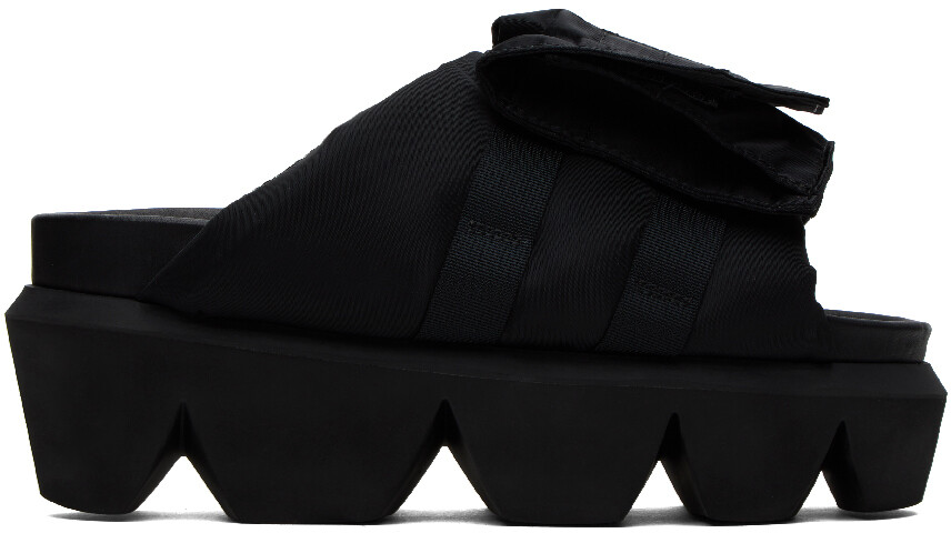 

Черные карманные шлепанцы sacai, Черный