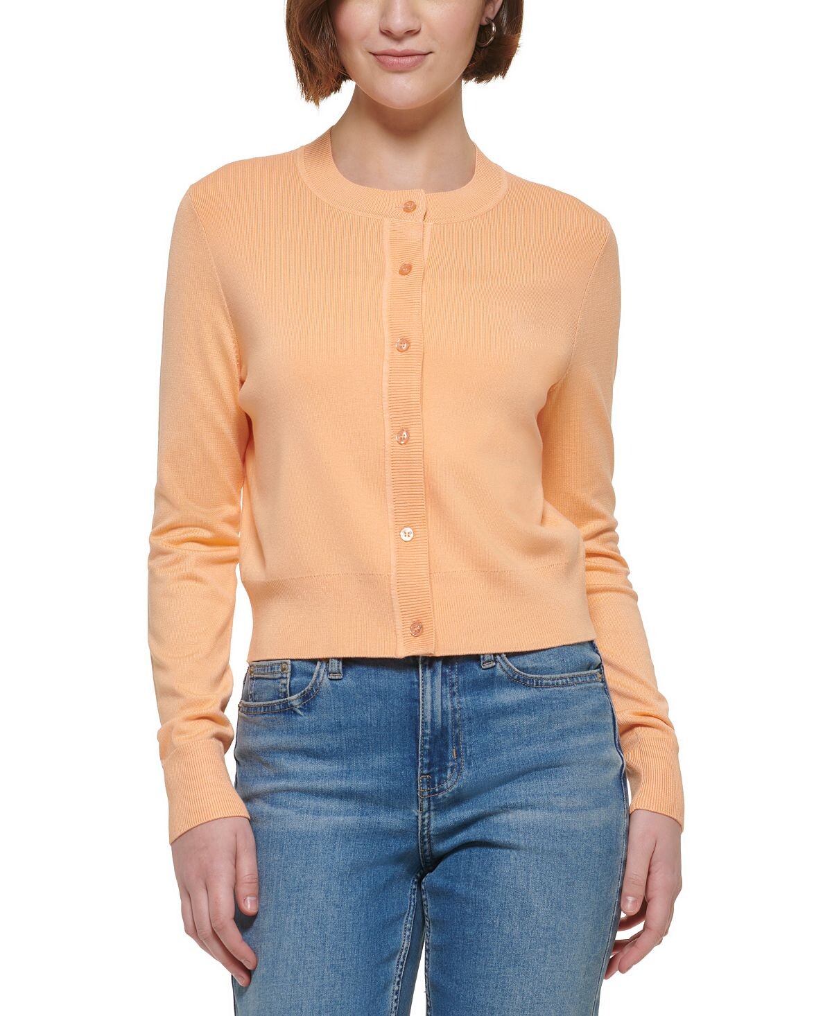 

Женский кардиган с круглым вырезом и длинными рукавами Calvin Klein Jeans