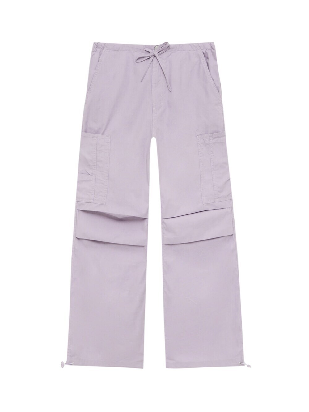 

Широкие брюки-карго Pull&Bear, пастельно-фиолетовый