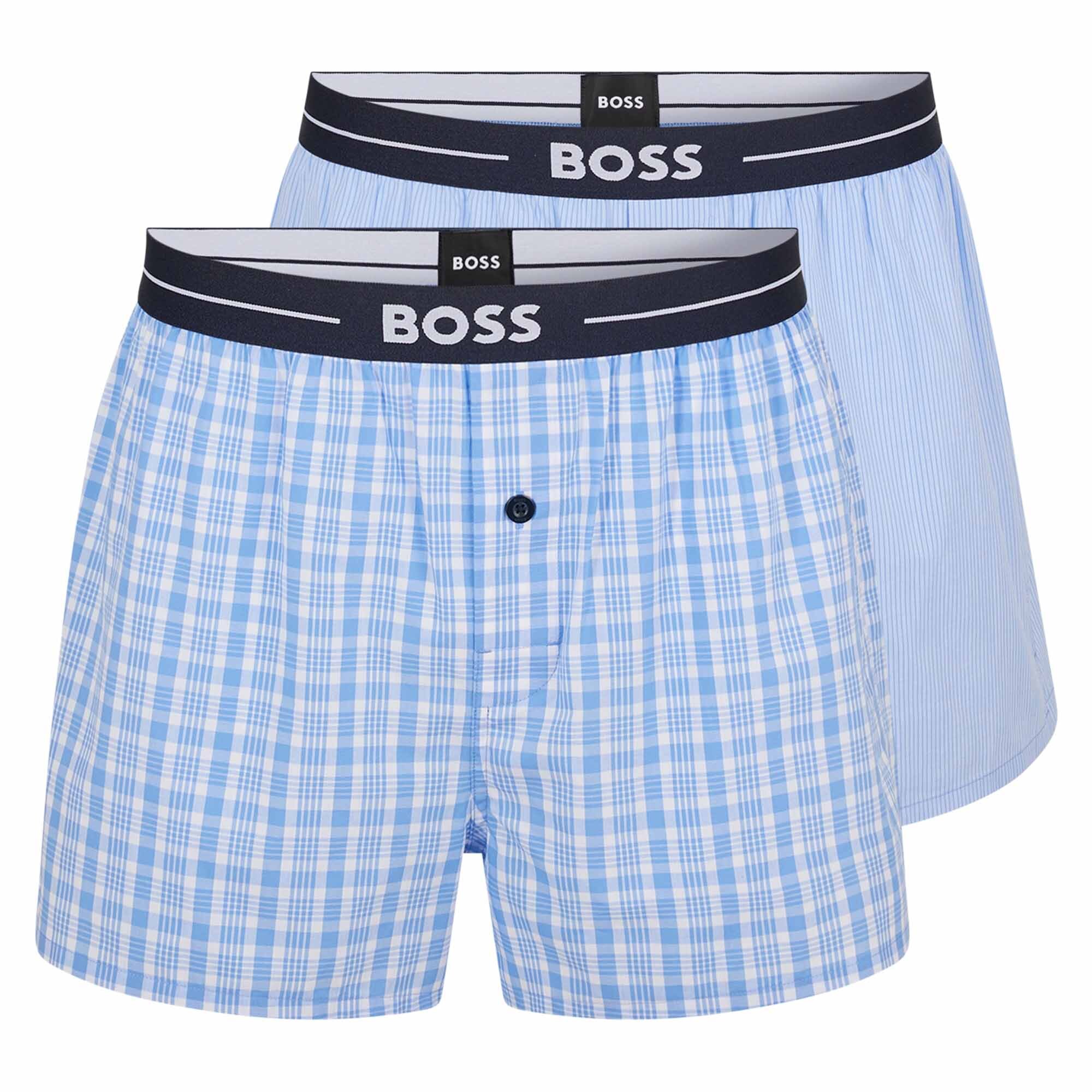Боксеры BOSS Web-Boxershorts 2 шт, светло-синий