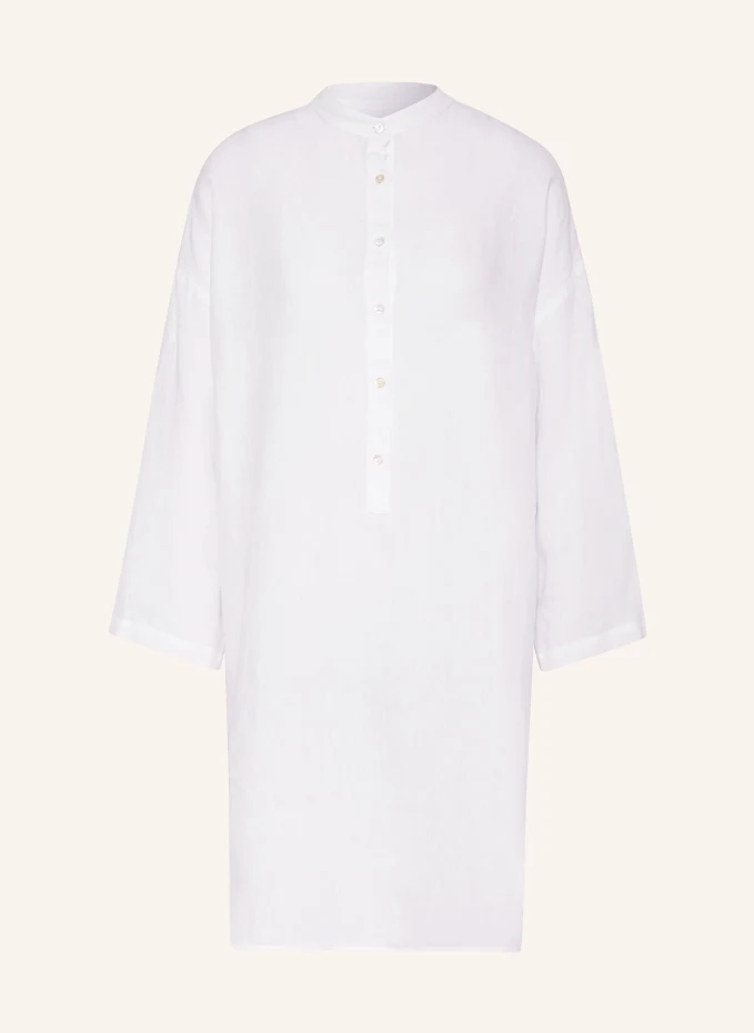 Льняное пляжное платье 120%Lino, белый льняное платье рубашка 120%lino черный
