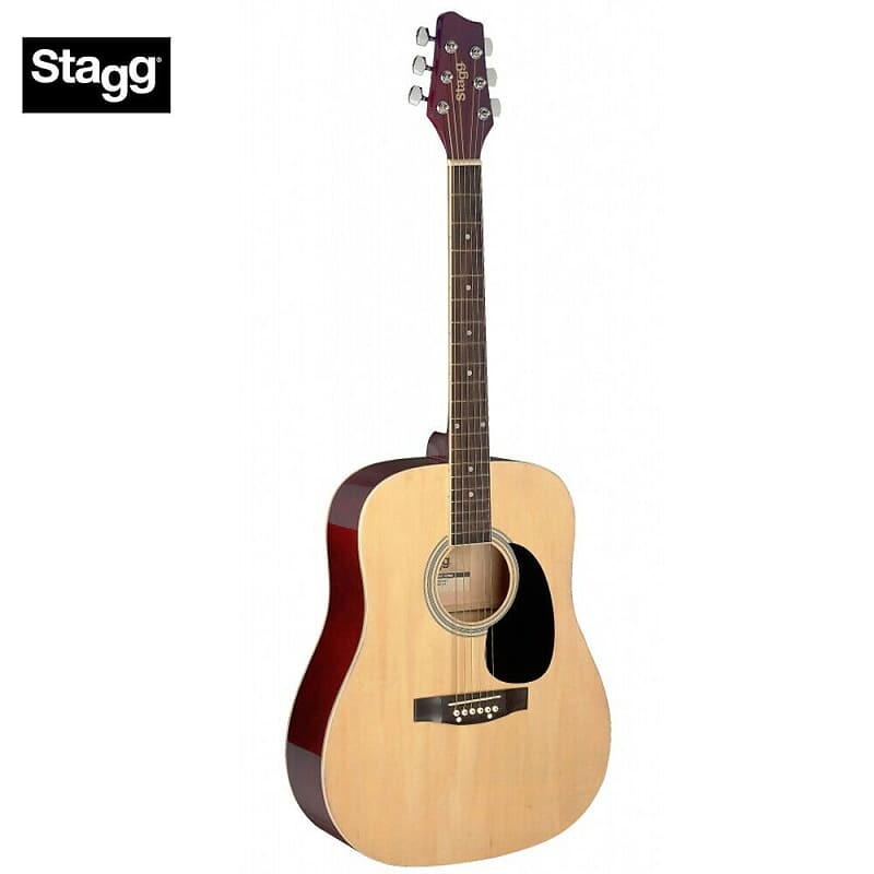 

Акустическая гитара Stagg SA20D 3/4 N Dreadnought 1/2 Size Basswood Top Nato Neck 6-String Acoustic Guitar
