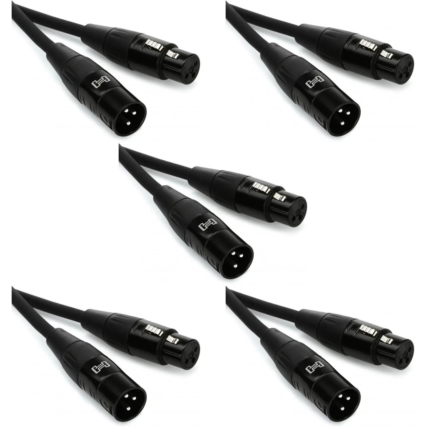 

Микрофонный кабель Hosa HMIC-005 Pro, 5 шт., длина 5 футов