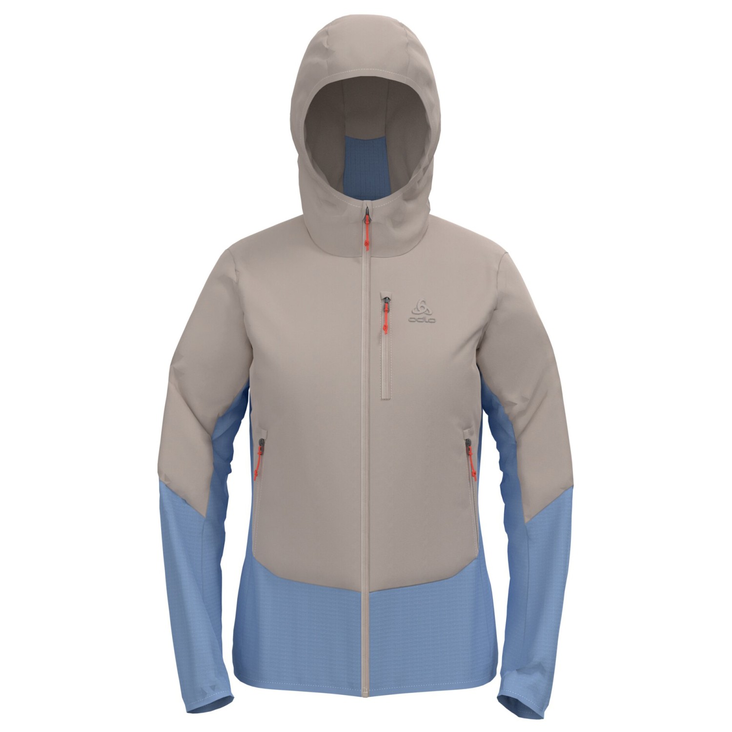 Куртка из синтетического волокна Odlo Women's Ascent Hybrid Insulated, цвет Silver Cloud/Blue Heron цена и фото