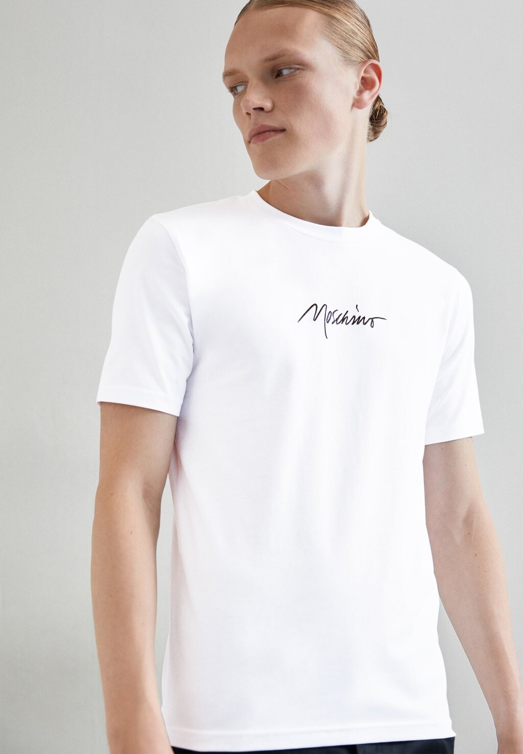 

Футболка с принтом MOSCHINO, белый