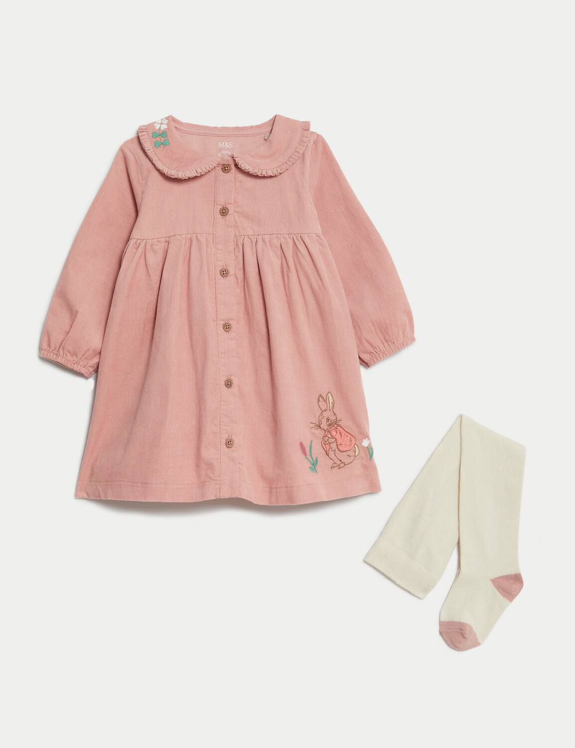 

Комплект из 2 предметов из хлопка с кроликом Питером (0–3 года) Marks & Spencer