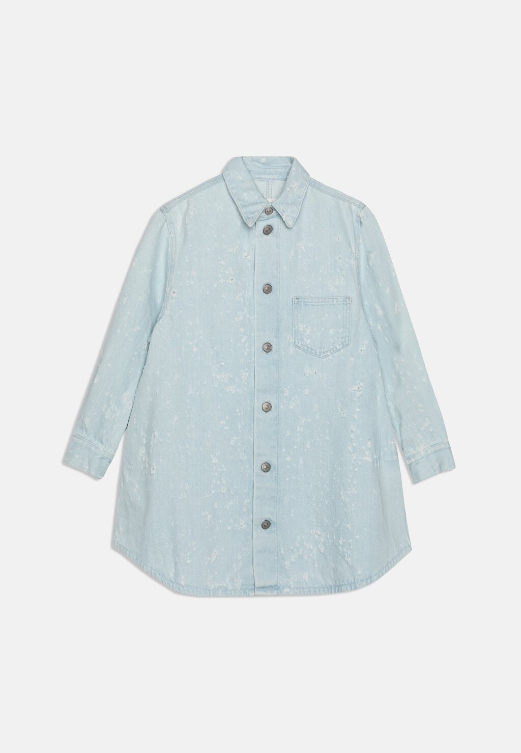 

Джинсовое платье LONG SHIRT DRESS MM6 Maison Margiela, цвет blue denim