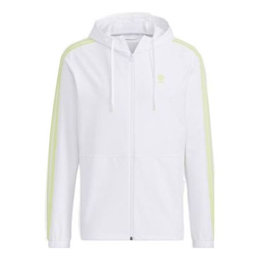 Куртка adidas neo M CE 3S WB Stripe Sports Hooded Jacket White, белый